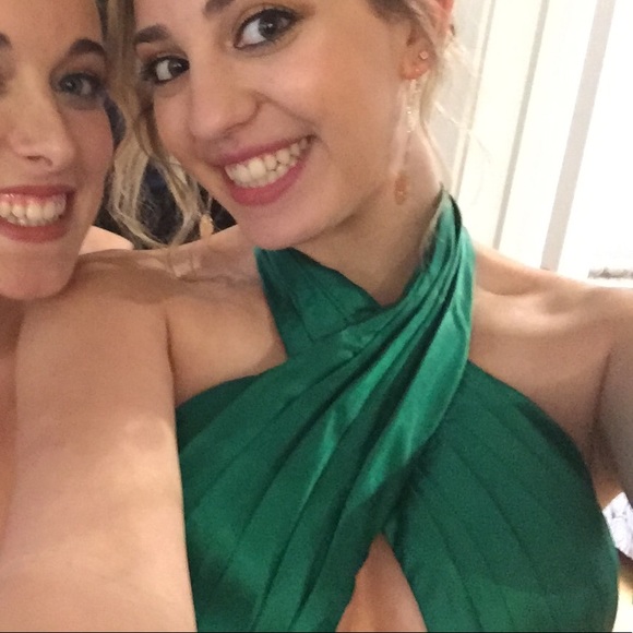 Sherri Hill Emerald Green Prom dress - Picture 4 of 6